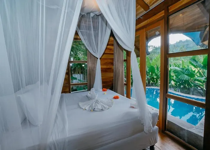 Chalet Zen Retreat With Ricefield And Mountain View With Pool