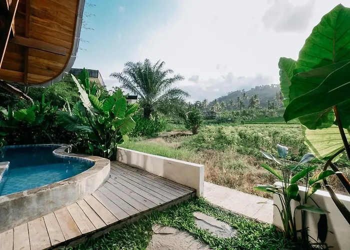 Chalet Zen Retreat With Ricefield And Mountain View With Pool