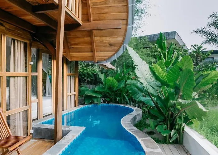 Zen Retreat With Ricefield And Mountain View With Pool * Silebeng