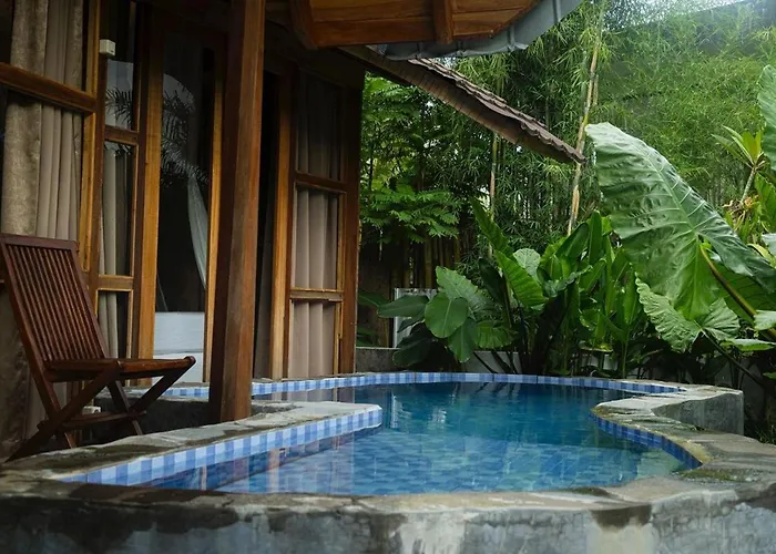 Zen Retreat With Ricefield And Mountain View With Pool * Silebeng