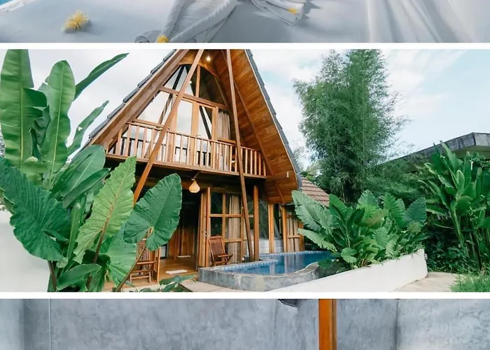 Zen Retreat With Ricefield And Mountain View With Pool